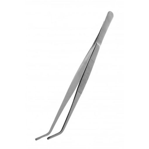 Picture of FEEDING TONGS ANGLED STAINLESS STEEL 30CM
