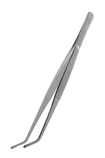 Picture of FEEDING TONGS ANGLED STAINLESS STEEL 25CM