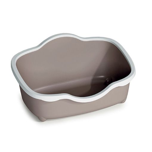 Picture of CAT TOILET TRES CHIC OPEN 56X38.5X26CM GREY/WHITE
