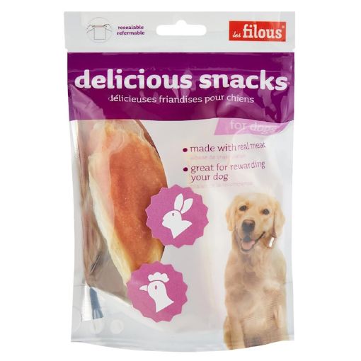 Picture of DOG SNACKS RABBIT EAR'n CHICKEN 80G