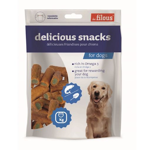 Picture of DOG SNACKS SALMON & SPINACH ROLLS 100G