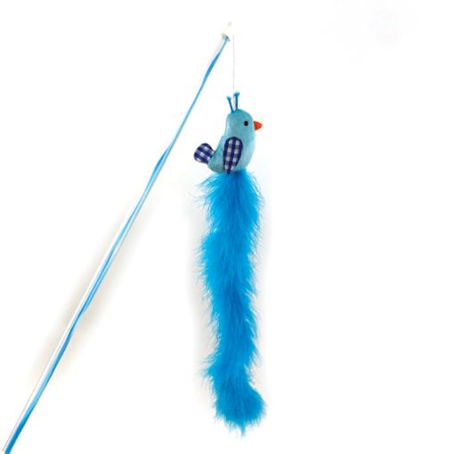 Picture of EXTRA LONG BLUEBIRD CAT TEASER 40X8CM