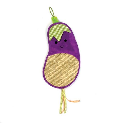 Picture of AUBERGINE DOOR HANGER CAT SCRATCHER 35X20CM