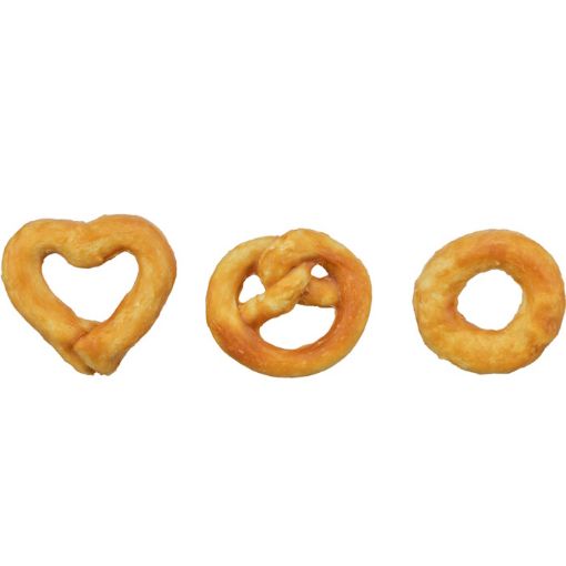 Picture of MINI COLLAGEN MIX WITH CHICKEN BREAST PRETZEL/HEART/RING 6CM/20G
